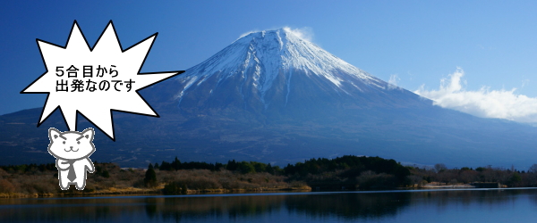 富士山５合目から登山出発